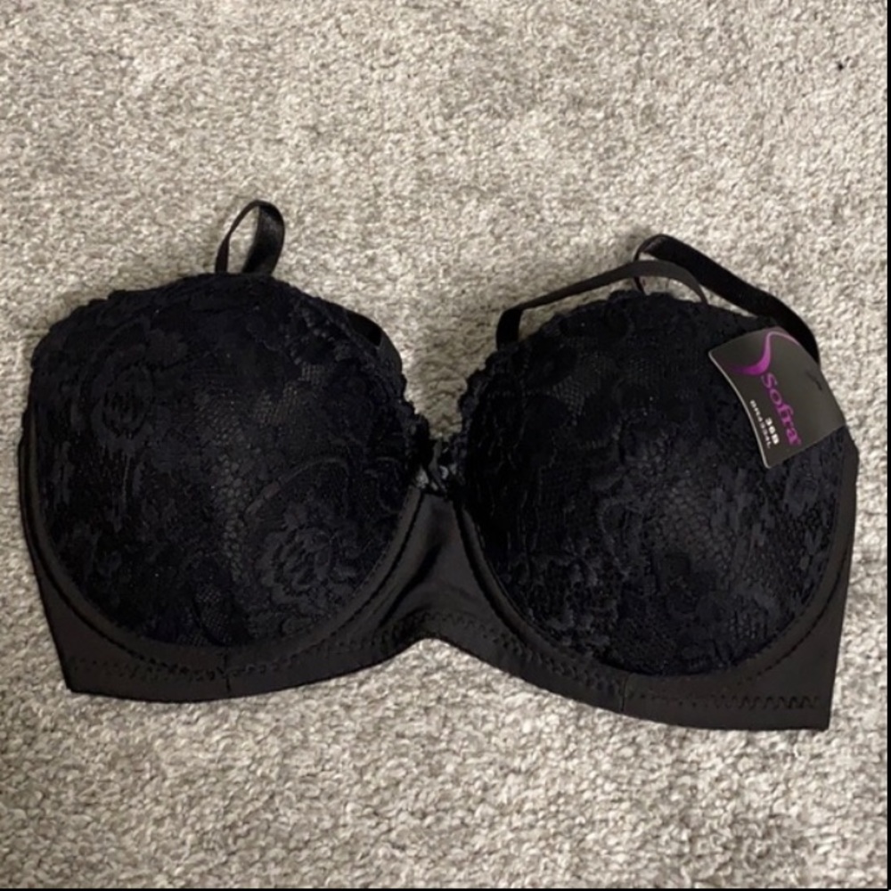⭐️2/$44⭐️ Black Lace Demi Bra, 36B
